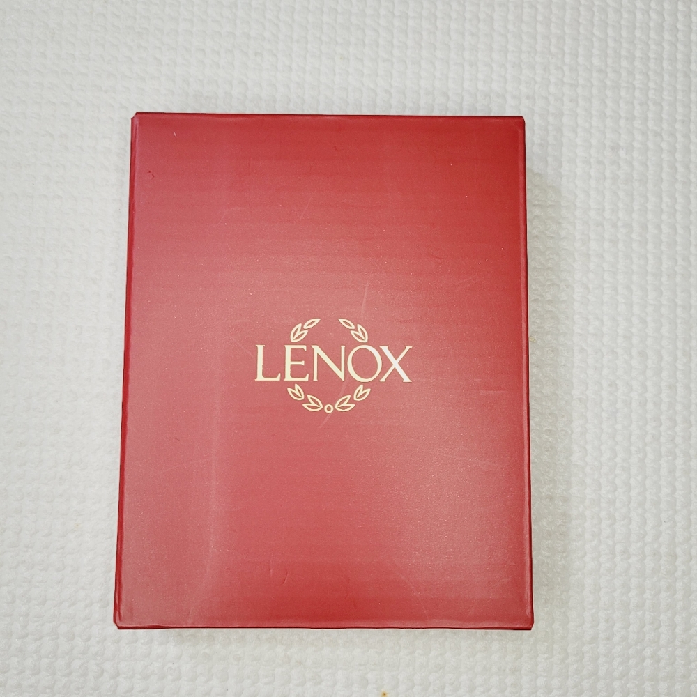Lenox Ornament Snowman Christmas Silver Gemstone Clear In Box Small Holiday Snow